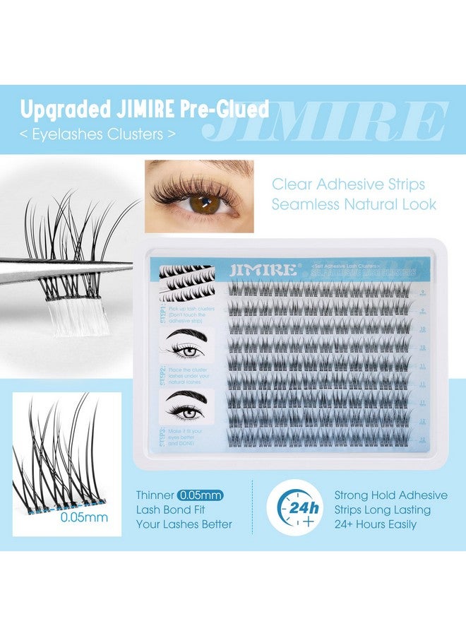 جيمير رموش جيمير ذاتية اللصق، رموش طبيعية ناعمة، رموش لاصقة مسبقًا، لا حاجة إلى غراء، رموش صناعية بالضغط باستخدام ملقط، رموش ذاتية اللصق قابلة لإعادة الاستخدام، سهلة الاستخدام، 9-12 مم - Image 3