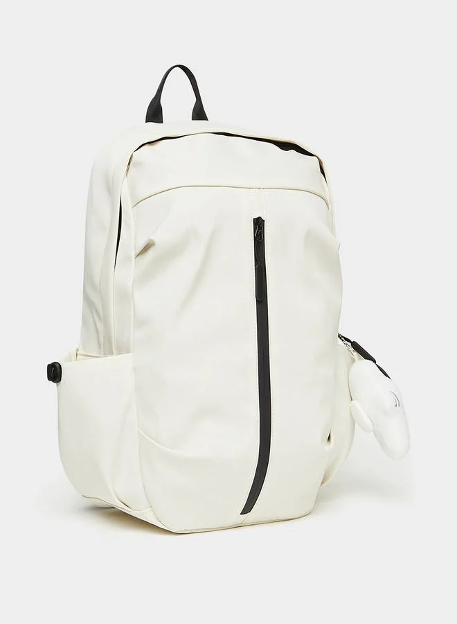 Styli Vertical Front Pocket Backpack With Keychain