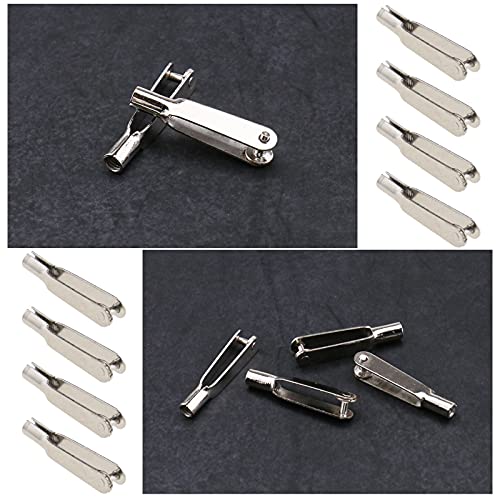 Micro Traders 20pcs Mini Snap Links M3 Thread Clip Self-Locking Metal Clevis Clips Fixing Wing for Remote Control Model Airplanes Electric Plane - Image 5