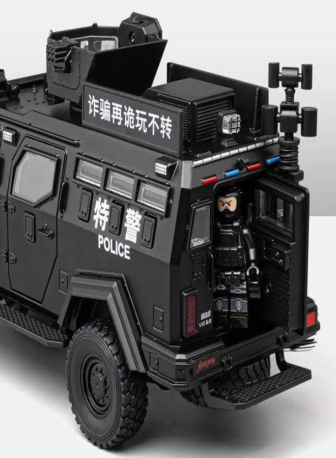 endevi Scale Exclusive Alloy Metal Pull Back Die-cast Car Model with Sound Light Mini Auto Toy for Kids Metal Model Toy Car with Sound and Light (1.24 Scale Saber Toothed Tiger -Black) - Image 3