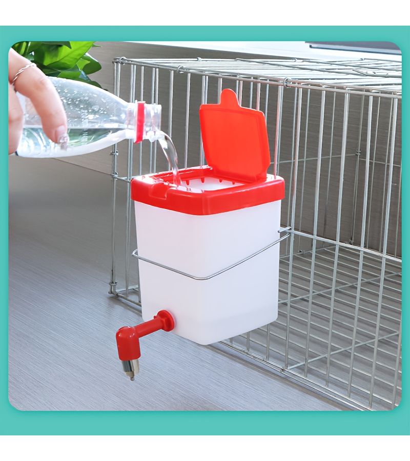 Automatic Hanging Water Dispenser 2 Pack For Small Pets 20.29 Oz And 33.81 Oz Leak Proof Water Bottle For Rabbits Hamsters With Collision Pin New Design - Image 5