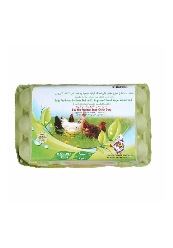 Golden Eggs - 15 Count