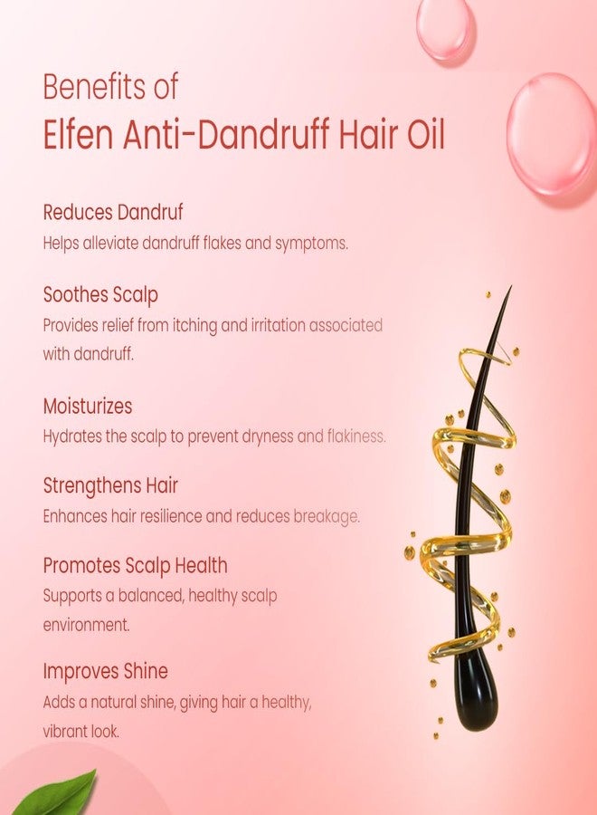 إلفن مجموعة إلفن الأساسية الثلاثية لمكافحة قشرة الرأس، تتضمن زيتًا وشامبو وبلسمًا | تعزز نمو الشعر | شعر صحي وقوي - Image 2