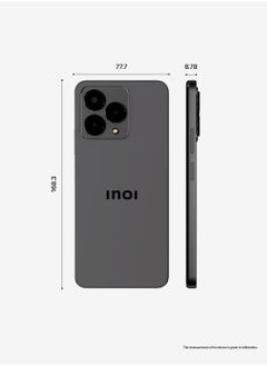 INOI A54 Spectre 6.75”, 4G LTE, HD+, MTK G88 Processor 2.0GHz, 12GB RAM(4+8GB Memory Fusion) + 128GB, 50MP + 2MP + Monochrome Triple Camera with AI, Titanium Black, Middle East Version, 777 days of warranty  - Image 2