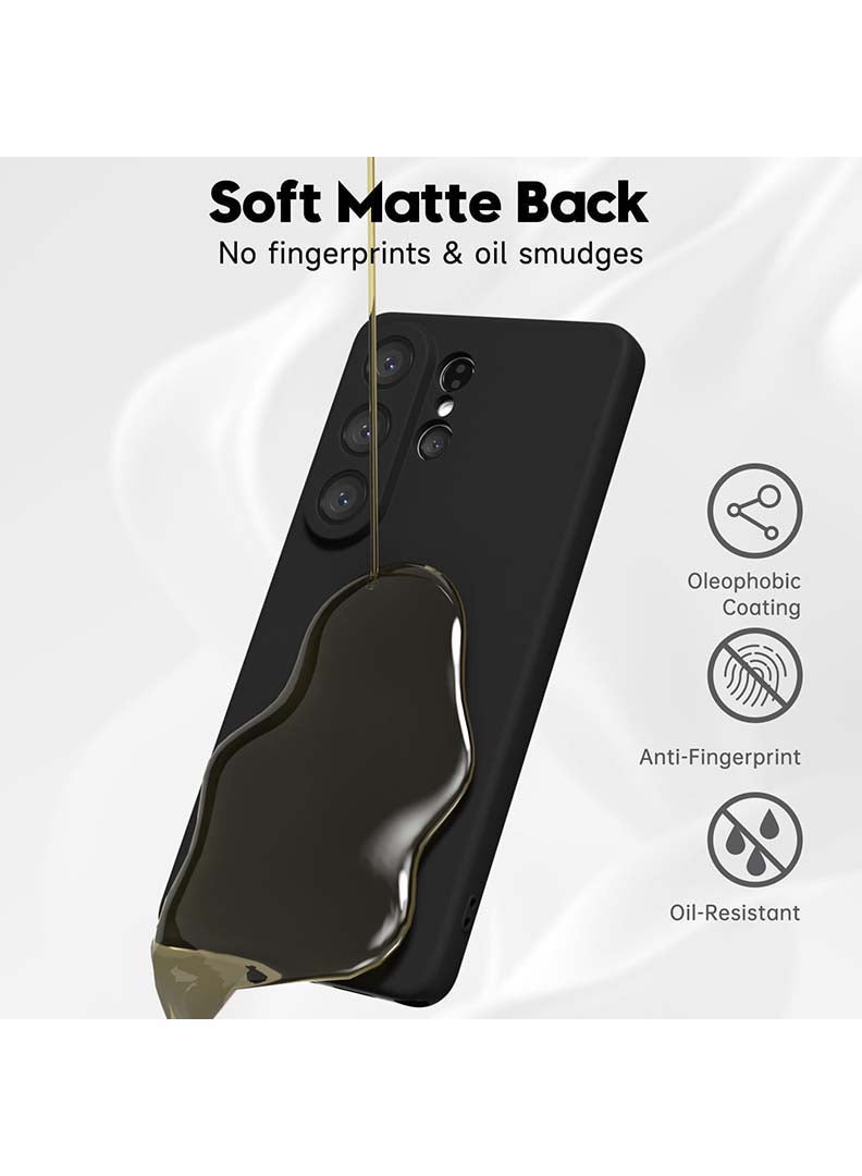 Case Up Compatible with Samsung Galaxy S26 Ultra 6.9 Inch Case, Soft & Premium Liquid Silicone [Anti-Scratch Microfiber Lining] Shockproof Protective Slim Phone Cover for Samsung Galaxy S26 Ultra 2026, Black - Image 4
