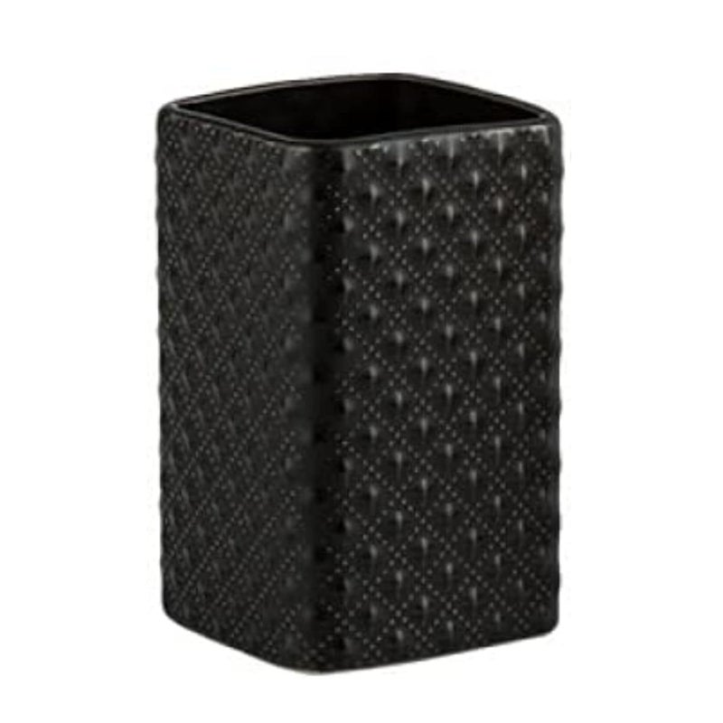 FabSeasons Bathroom Set Accessories Self Design, 4 Pieces Bathroom Accessory Sets Includes Soap/Lotion Dispenser, 2 Tumblers/Brush Holder, 1 Soap Dish/Holder - Image 5