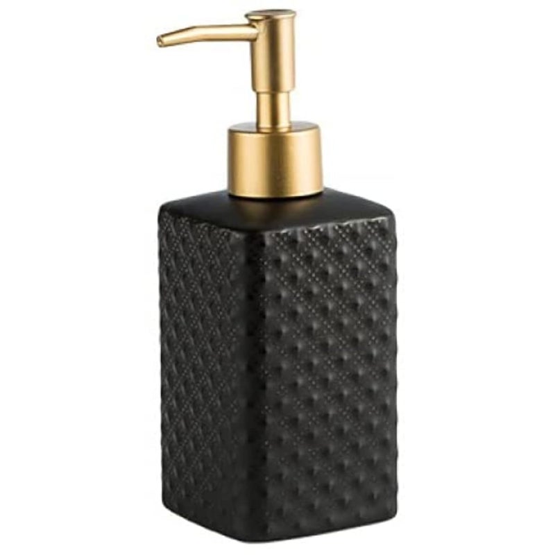 FabSeasons Bathroom Set Accessories Self Design, 4 Pieces Bathroom Accessory Sets Includes Soap/Lotion Dispenser, 2 Tumblers/Brush Holder, 1 Soap Dish/Holder - Image 4