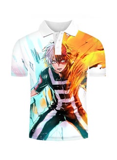 KUYING New One Piece Printed Casual Polo Shirt  - Image 1