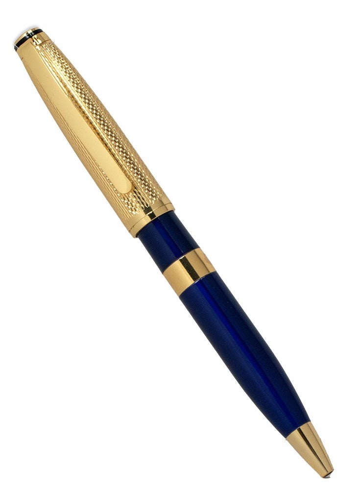 RS RS brand men's pen with a modern and simple design, blue and gold  - Image 1