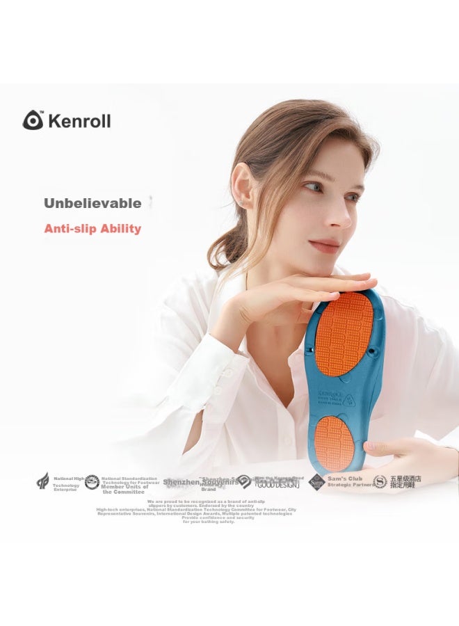 Kenroll Professional Anti-slip Slippers Bathroom Lightweight Odorless Shower Breathable Uni Home Shoes