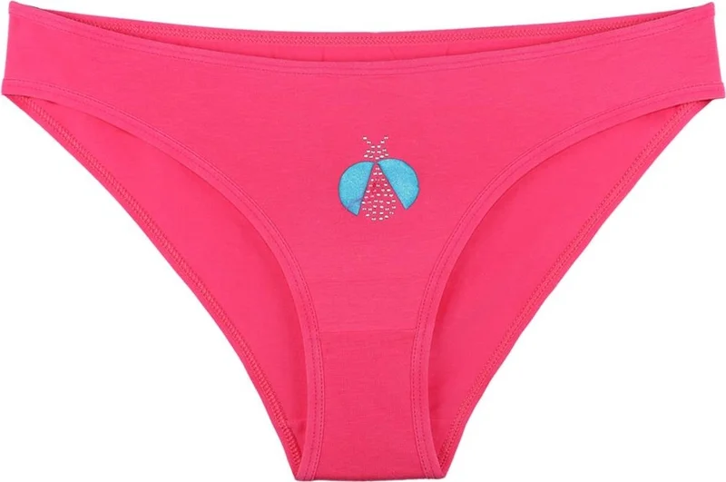 Sensu Women's Cotton Stone Printed 5-Piece Slip Panties Set - KTS3037
