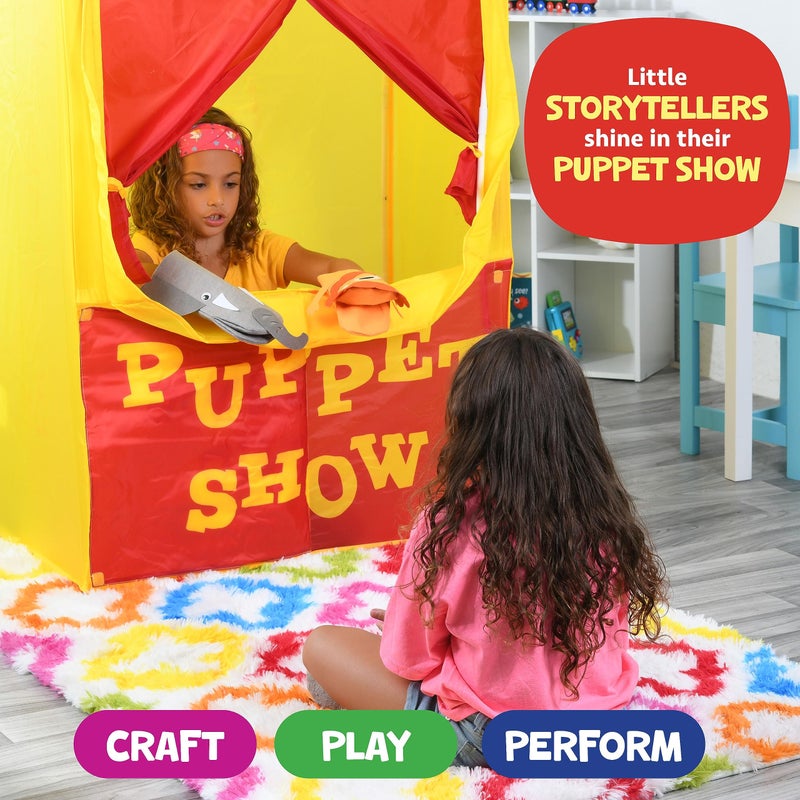 KOOL KRAFTS Hand Puppet Kit - Make Your Own Animal Puppets - 10 Felt Puppets - Simple Step By Step Instructions - Art Craft, Role Play, Storytelling - Puppets for kids, Children's Art & Craft Birthday Gifts Ideas - Image 4