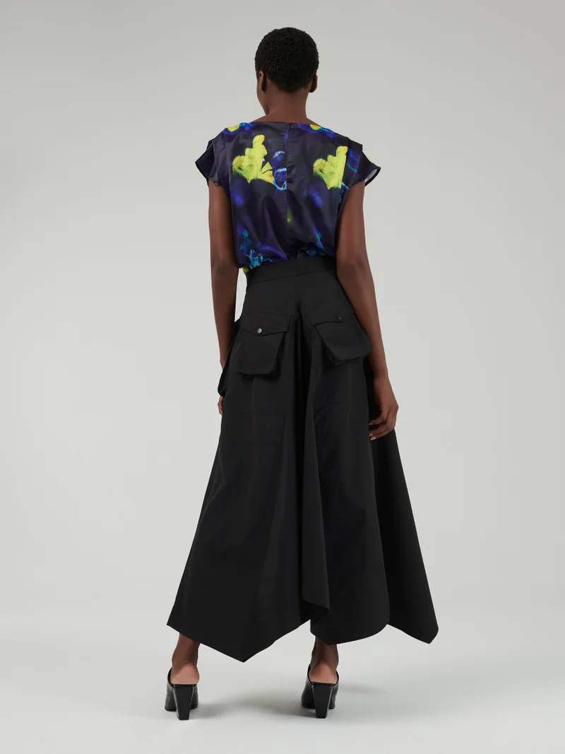 leem Drop Shoulder Printed Top
