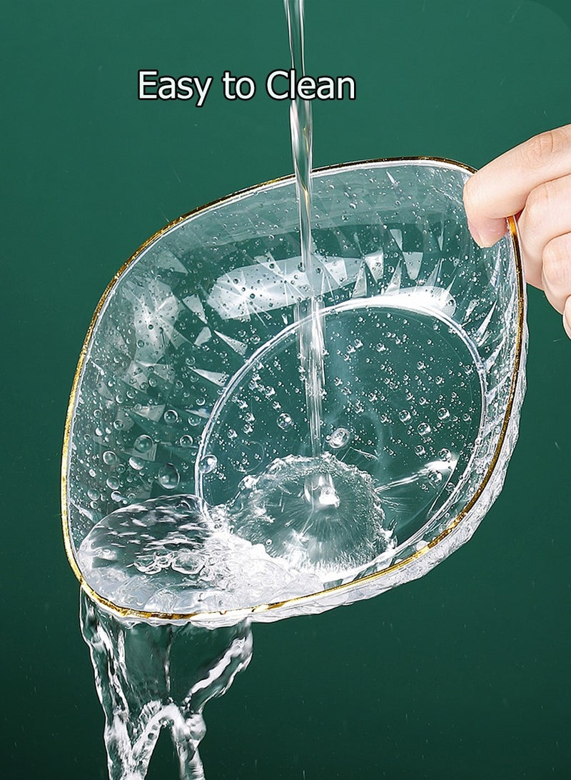 وانغبانغزي مجموعة من 8 قطع أطباق متعددة الأغراض للفواكه المجففة والمكسرات والفواكه والأطعمة وكأطباق للعظام وأطباق الحلوى - Image 4