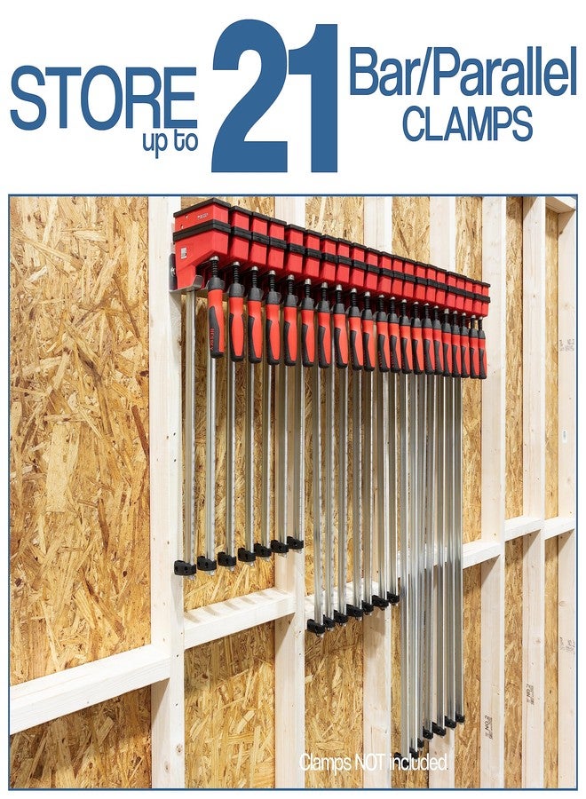 Fulton Woodworking Tools Bar/Parallel Clamp Modular Clamp Rack • Easy and Quick to Align • Pre-Drilled 16 inch on Center • 3 Pack - Image 5