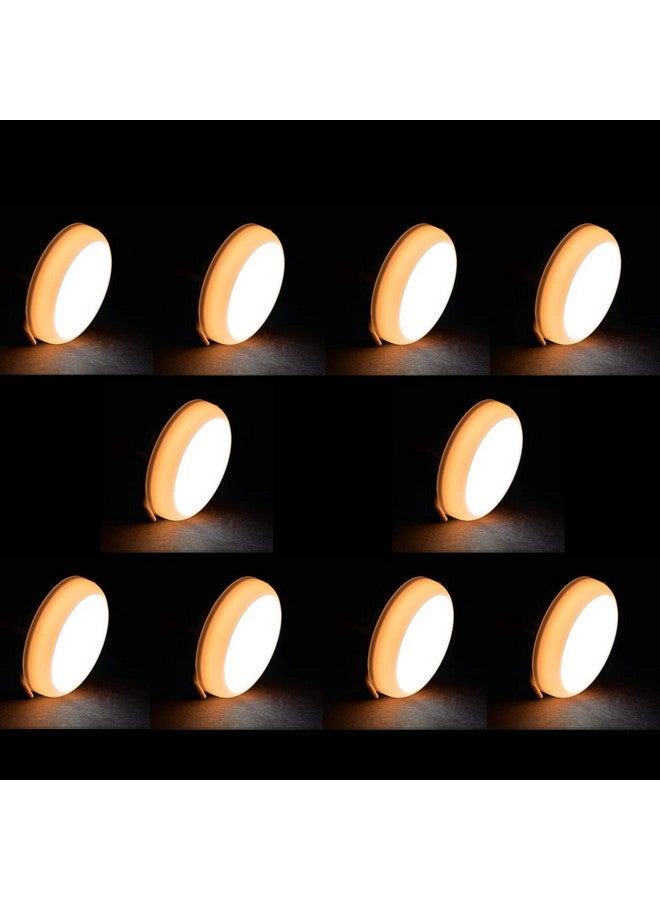 Murphy 2-in-1 7W+7W Double Color Round LED Deep Junction Box Light (Cool White+Warm White, Pack of 10) - Image 1