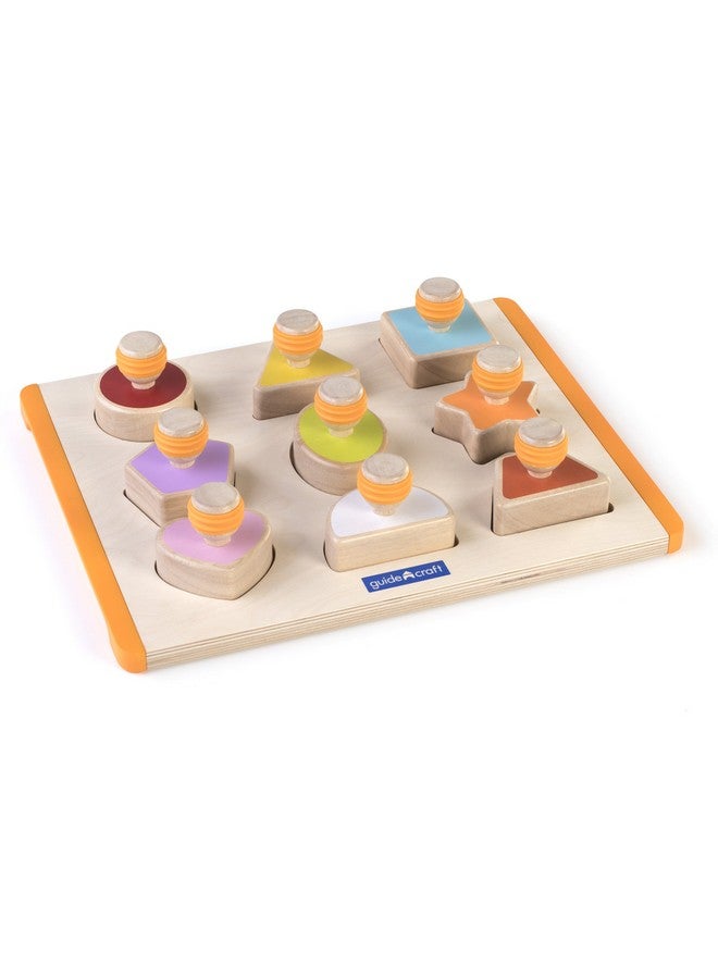 Guidecraft Shape Sorter Educational And Learning Toys For Kids Puzzle Board - Image 3
