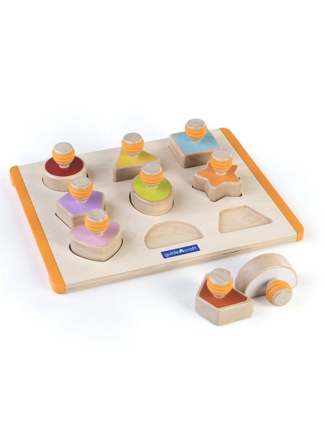 Guidecraft Shape Sorter Educational And Learning Toys For Kids Puzzle Board - Image 2