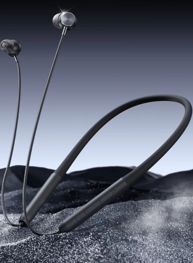 Bluetooth Headset Neck, Neck Hanging, Wireless In-ear Sports Running, Special Ultra-long Battery Life, Rock Black  - Image 2