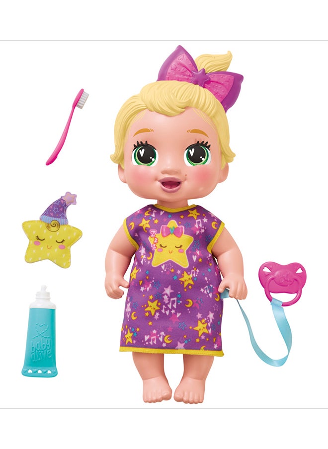 Baby Alive - Lil Dreamer LaLa GooGoo Sleepy Baby Doll Set, Blonde Hair, Fun Sleepover Theme Toys - Image 1