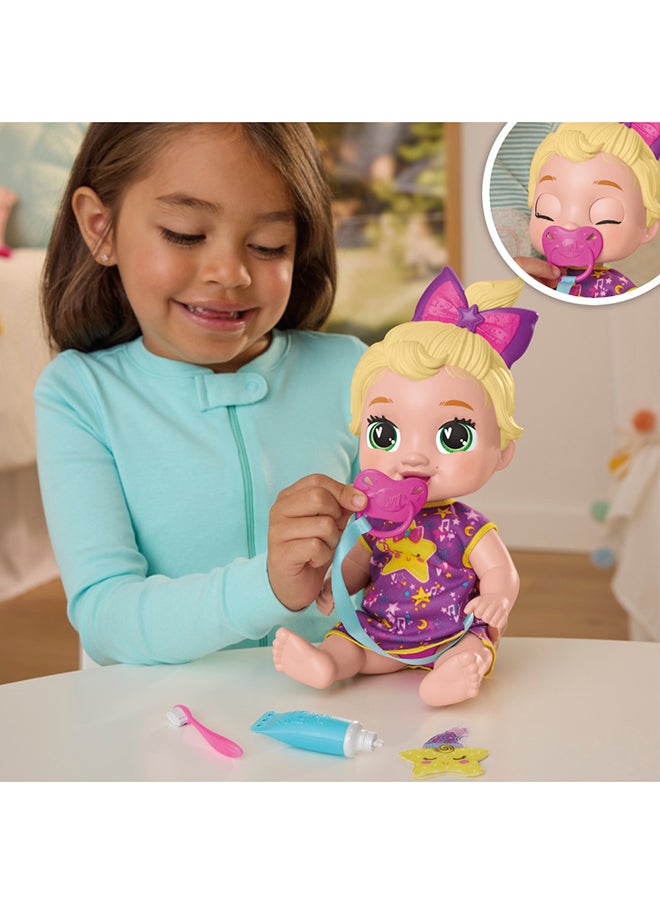 Baby Alive - Lil Dreamer LaLa GooGoo Sleepy Baby Doll Set, Blonde Hair, Fun Sleepover Theme Toys - Image 1
