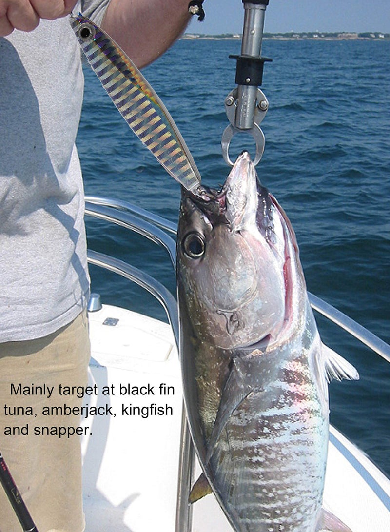 SOLARAE طقم طُعم الصيد بما في ذلك ديدان بلاستيكية ناعمة، طُعم، خُطاطيف، مقبض شفاه 7 قطع - Image 2