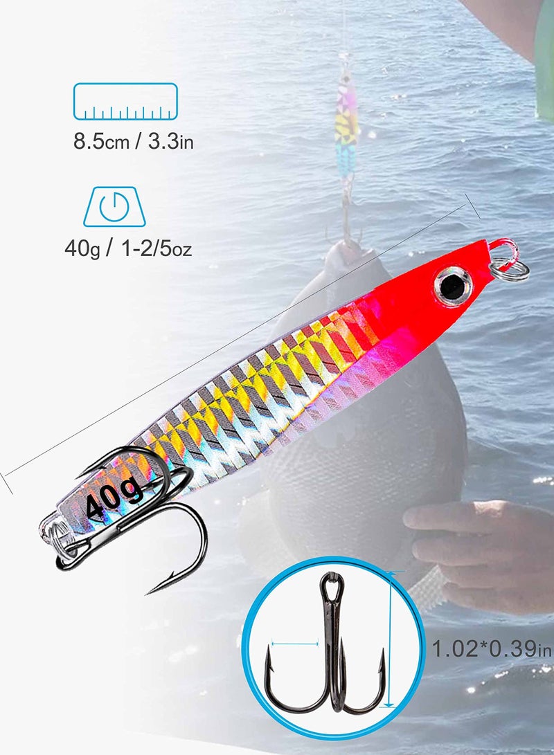 SOLARAE طقم طُعم الصيد بما في ذلك ديدان بلاستيكية ناعمة، طُعم، خُطاطيف، مقبض شفاه 7 قطع - Image 3