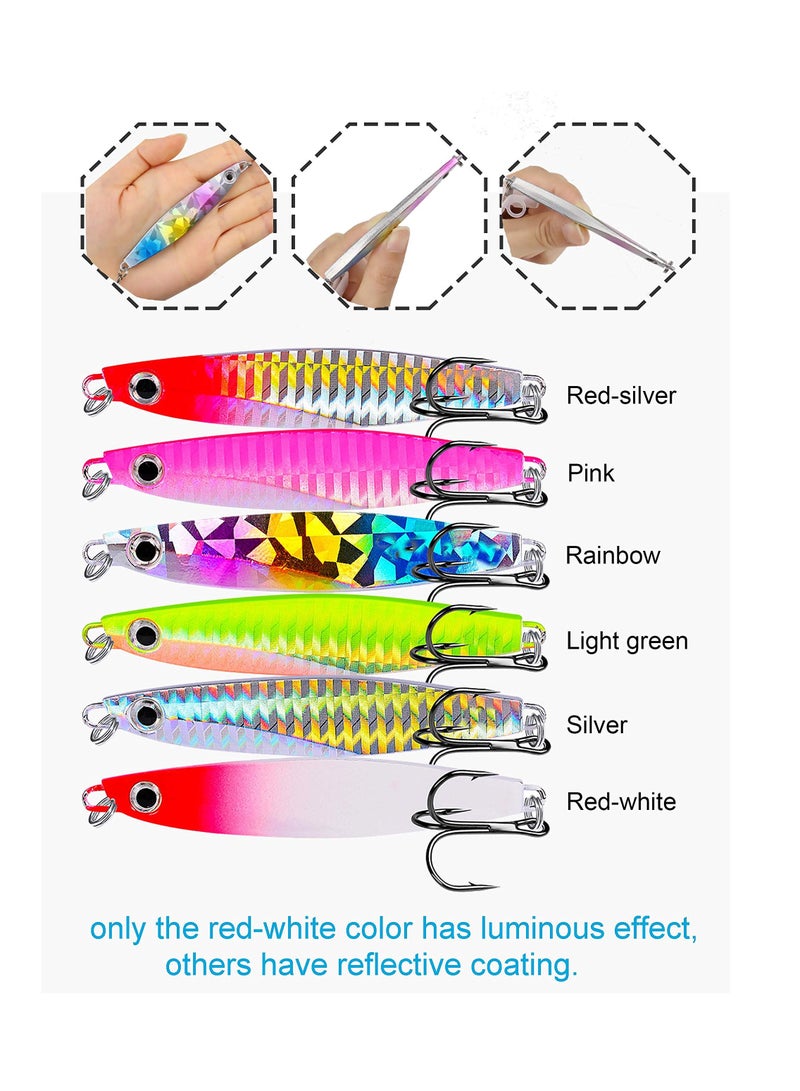SOLARAE طقم طُعم الصيد بما في ذلك ديدان بلاستيكية ناعمة، طُعم، خُطاطيف، مقبض شفاه 7 قطع - Image 4