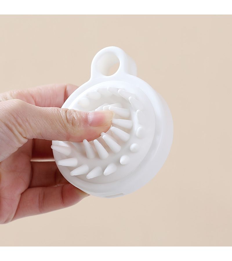 White Head Massage Brush 2 Pack for Adults Shampoo Scalp Cleaning - Image 5