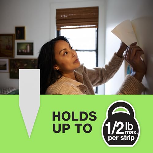 FrogTape reMOVEables Poster Strips 192 White Strips No Damage Hanging Strips Removable Poster Hangers Stick On Adhesive Wall Tape Alternative for Pictures Home School Office - Image 3