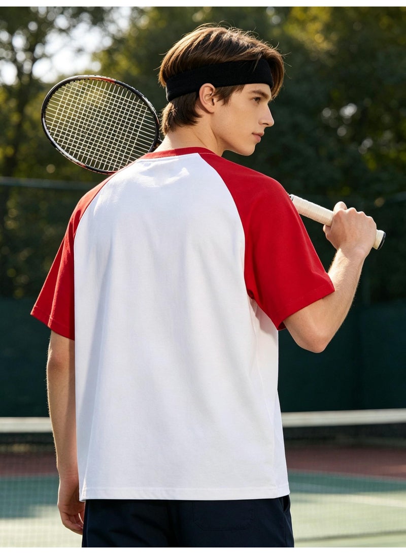 OFF-WHITE Loose short-sleeved T-shirts for men and women with shoulder inserts in summer with contrast stitching. - Image 3