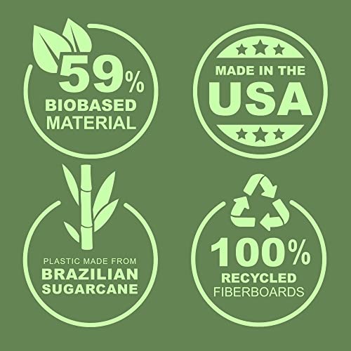 Samsill Plant-Based 3 Inch Durable D-Ring, Made in USA, View Binder, Eco-Friendly, USDA Certified Biobased, 2 Pack, Rose - Image 2