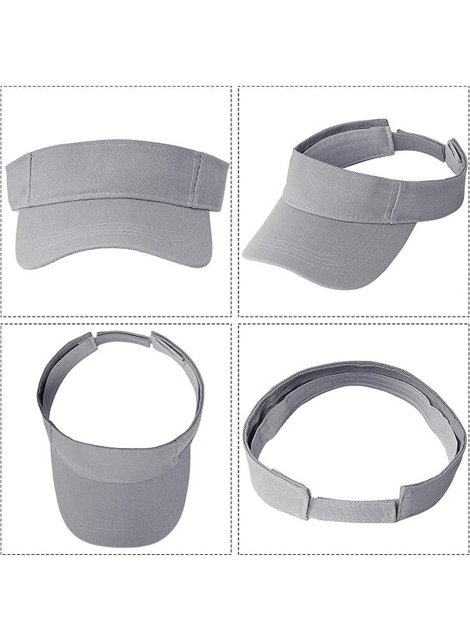 YJ Sun Visors Cap Adjustable Empty Top Baseball Cap Cotton Ball Caps Lightweight Sports Outdoor Sun Protection Cap Hats for Women Men - Image 2