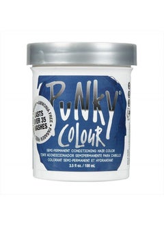 Midnight Blue Semi Permanent Conditioning Hair Color, Non-Damaging Hair Dye, Vegan, PPD and Paraben Free, Transforms to Vibrant Hair Color, Easy To Use and Apply Hair Tint, lasts up to 35 washes