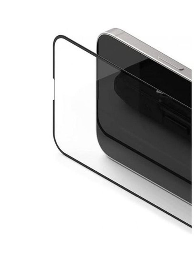 shAyzee 2 Pack Tempered Glass Screen Protector For iPhone 13 mini 5.4 Inch Clear/BLACK - Image 3