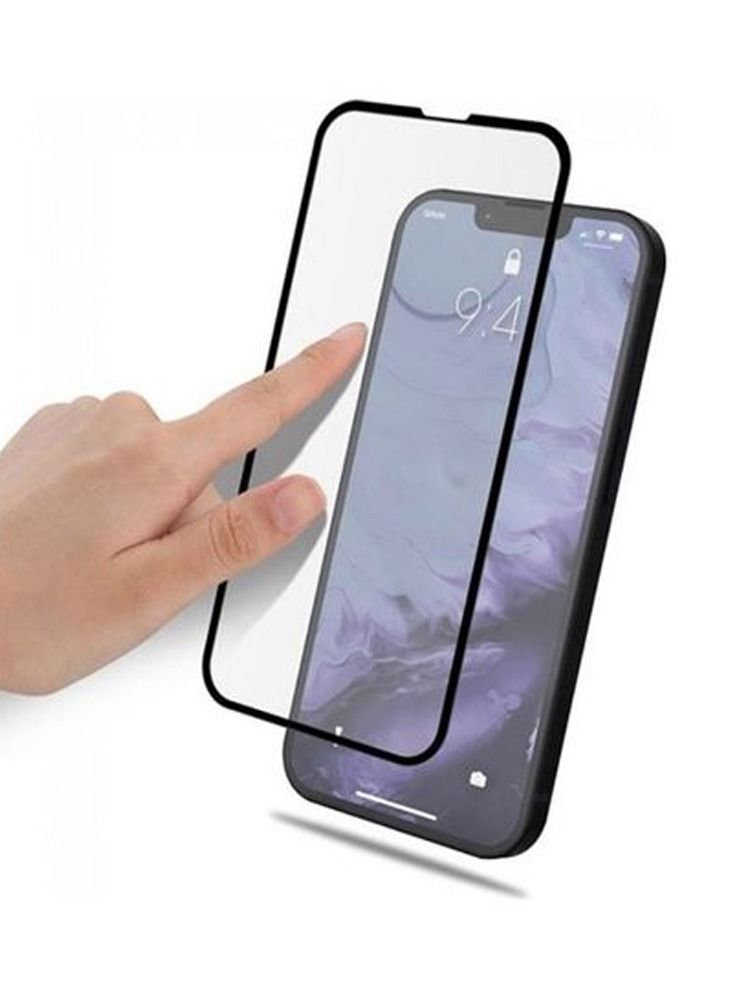 shAyzee 2 Pack Tempered Glass Screen Protector For iPhone 13 mini 5.4 Inch Clear/BLACK - Image 2