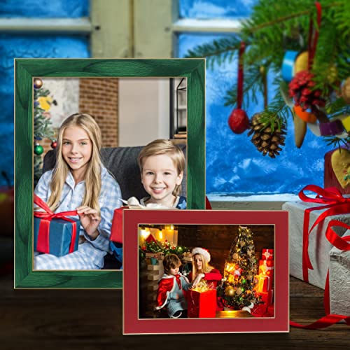 CORE ART 8x10 Picture Frames Green Photo Frames Set of 2, 8 by 10 Colorful Frame with HD Plexiglass, Wall or Tabletop Display - Image 2