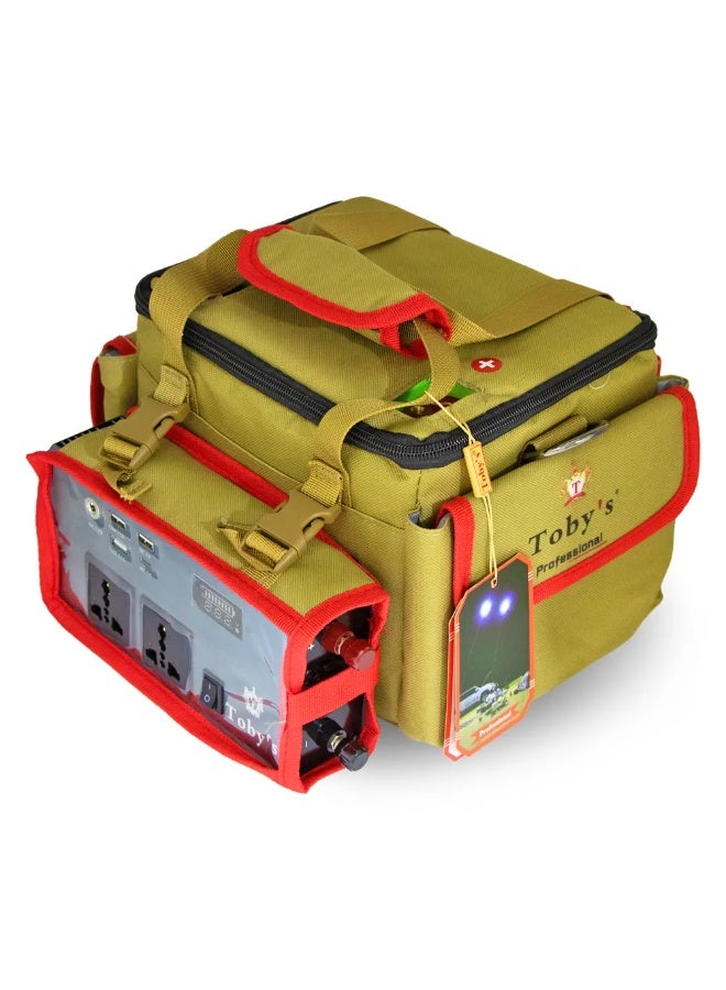 توبيز بطارية توبي BTY 70 بسعة 55000 مللي أمبير، بطارية قابلة للشحن مع محول طاقة 220 فولت، مثالية للتخييم - Image 2