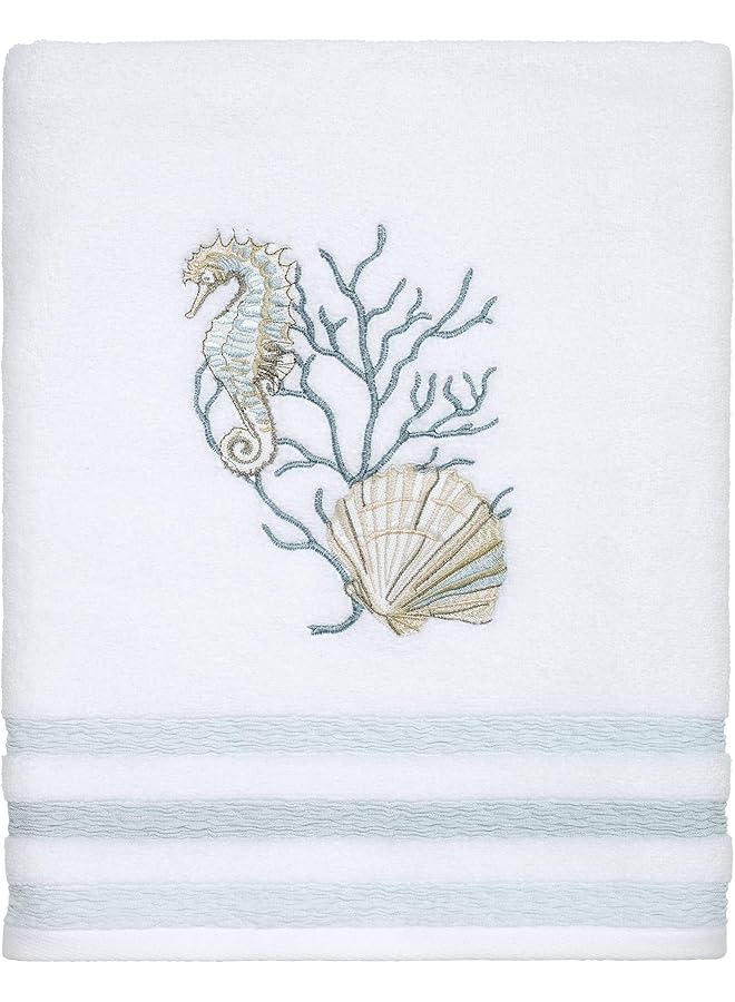 The Bros Bath Towel, Soft & Absorbent Cotton Towel (Coastal Terrazo Collection) - Image 1