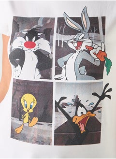 SP Characters تي شيرت برقبة دائرية بطبعة لوني تونز  - Image 3