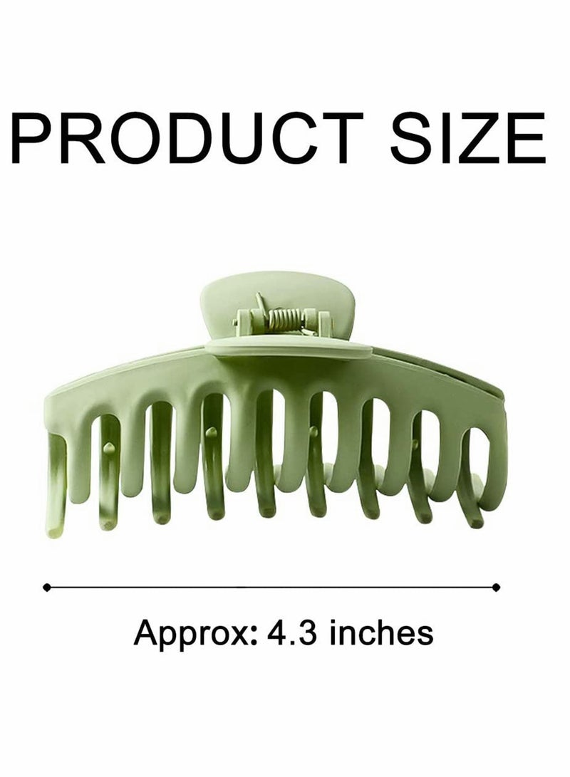 4 Packs Hair Claw Clips, Nonslip Hair Clip Banana Large Matte Rubber for Women - Image 5