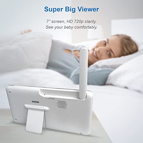 VTech RM7764HD 1080p WiFi Remote Access Baby Monitor 360 PanTilt 7 720p HD Display HD Night Vision Soothing Sounds 2Way Talk Temperature Sensor Motion Detection iOS Android - Image 3