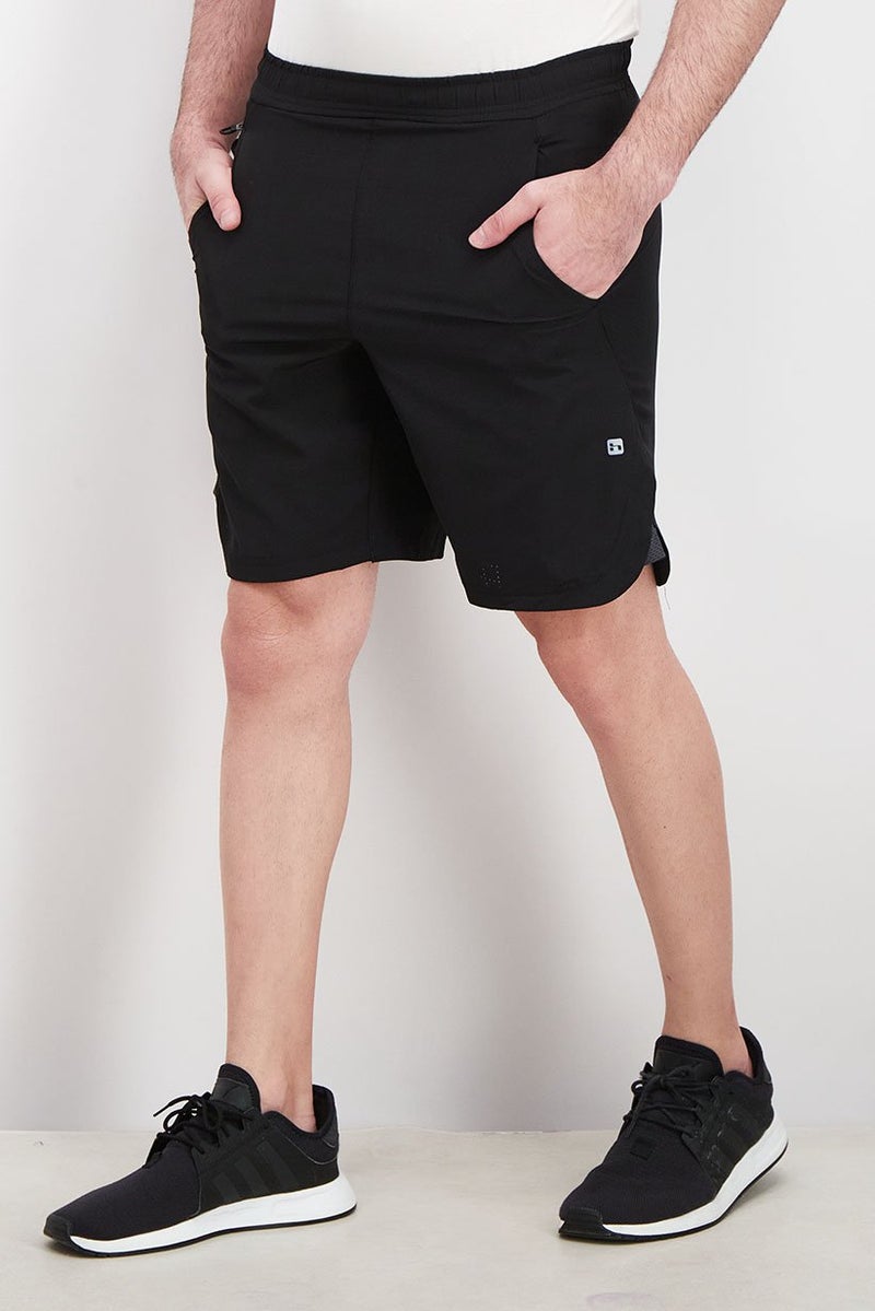 HIND Men Sportswear Fit Training Shorts, Black - Image 3