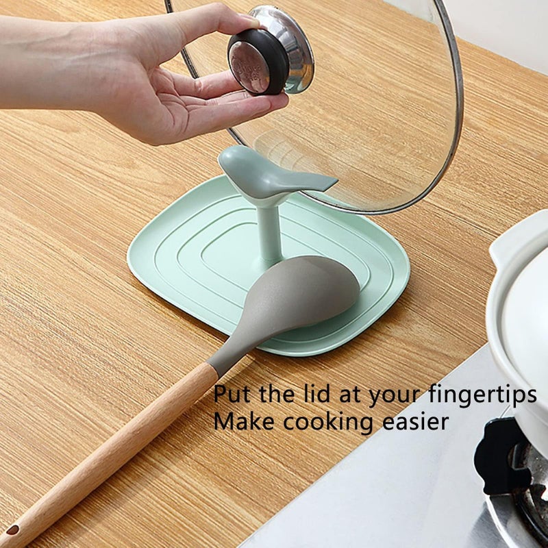 Creative Small Bird Cooking Spoon Rest, Pot Lid Holder Home Multifunctional Spoon Holder (Pink) - Image 4