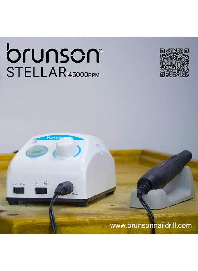 brunson Professional Stellar Nail Drill Machine 45000Rpm With Black Handpiece  - Image 3