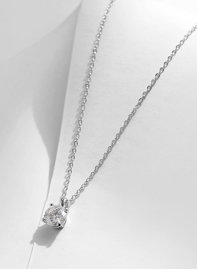 جيوان 1.00ct قلادة حجر موزاييك 925 الاسترليني فضة قلادة السيدات - Image 3