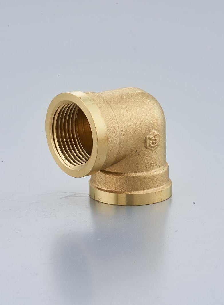 GA  2 Pcs set,  Brass Female Elbow 3/8 inch Brass Plumbing Fittings Set, High-Purity Copper Alloy, BSPT Thread Standard, - Image 1