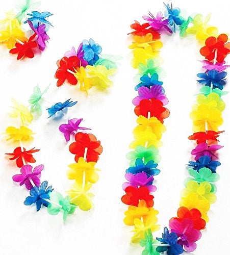 Rubies Hawaiian Lei Silk Flower Wristlets 2-Piece Set - Image 3