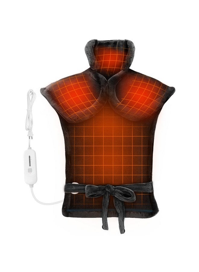 COMFIER COMFIER Large Heating Pad for Back, FSA HSA Eligible, Gifts for Him, Heating Pad for Neck and Shoulder, Heat Pads, Neck Heated Wrap, Auto Shut Off, 3 Temperature Levels, Black  - Image 1