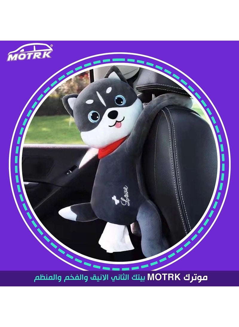 MOTRK Tissue Holder For Car Home Bathroom, Napkin Box Hanging, Car Tissue Box Case Tissue Cover Dispenser For Car Home Bathroom Tissue Box Napkin Box Holders Cartoon  - Image 3